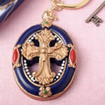 Gold Cross themed Keychain from Fashioncraft&reg;