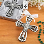 Silver Cross Ornament with Antique Finish from Fashioncraft&reg;